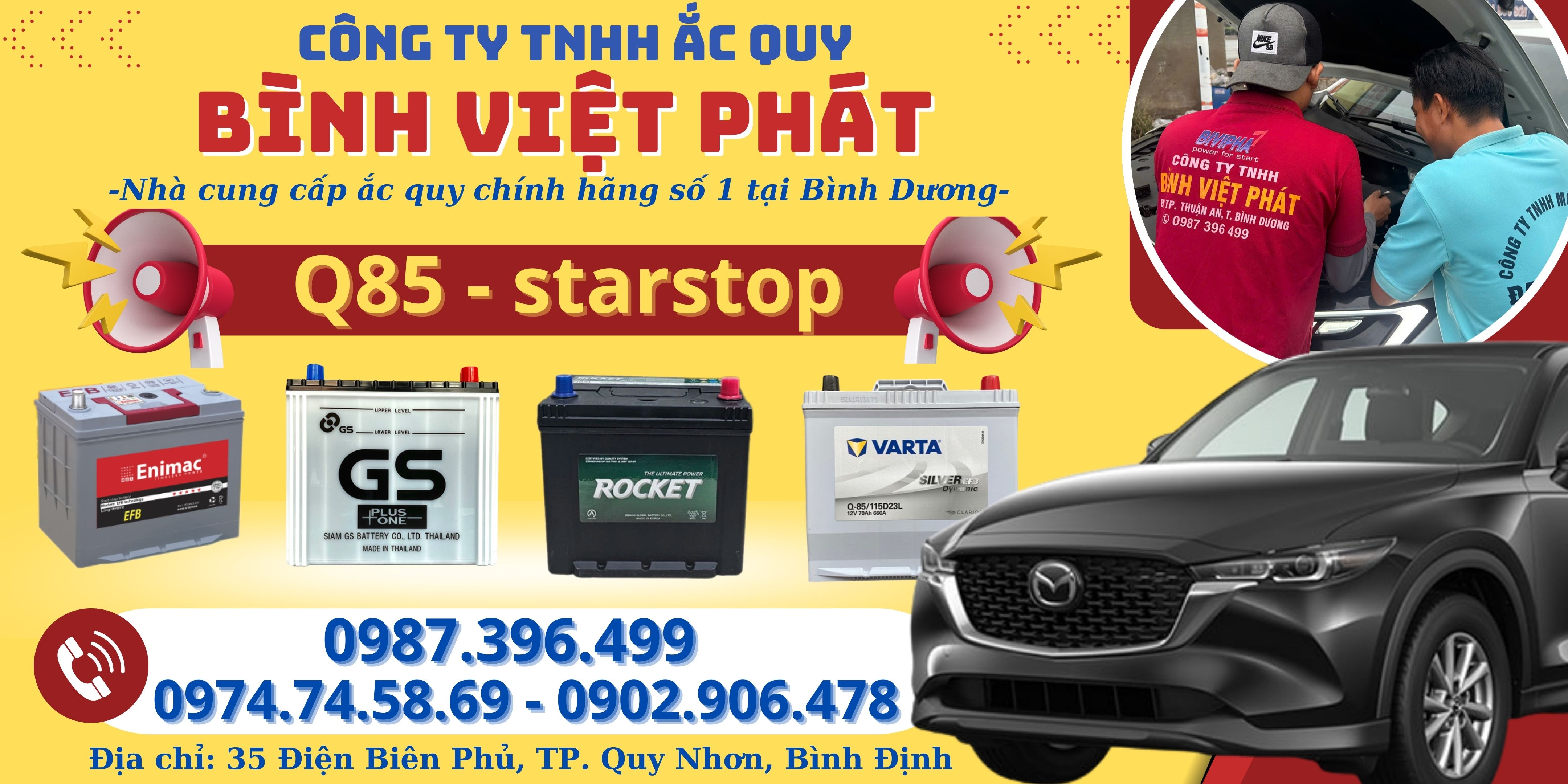 ĐÁNH GIÁ CÁC LOẠI BÌNH ẮC QUY Q85 CHO XE STAR-STOP