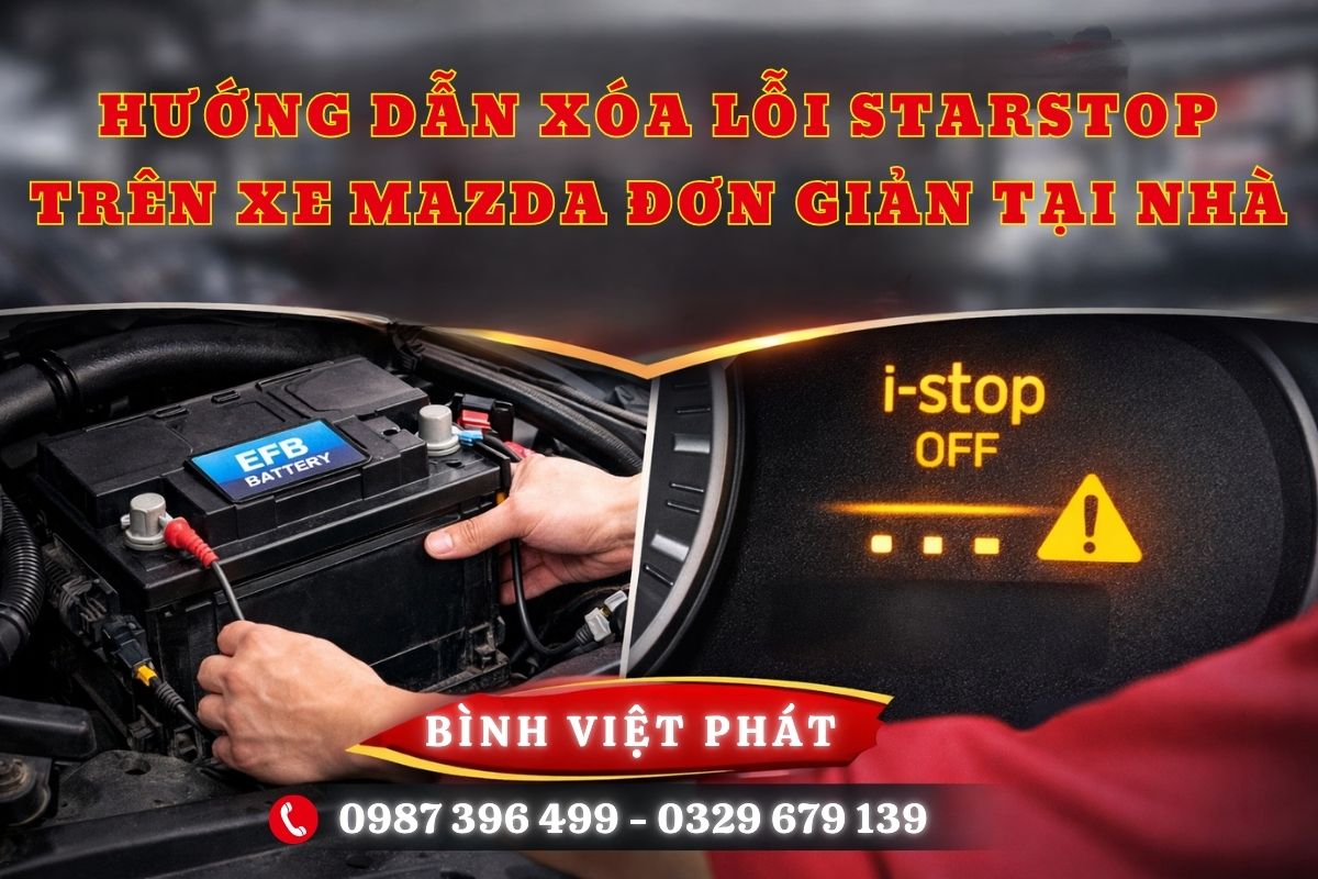 HƯỚNG DẪN XÓA LỖI STARSTOP TRÊN XE MAZDA TẠI NHÀ