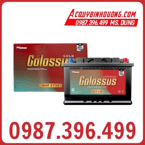 Ắc Quy COLOSSUS SMF 57113 DIN71 (12V-71Ah)