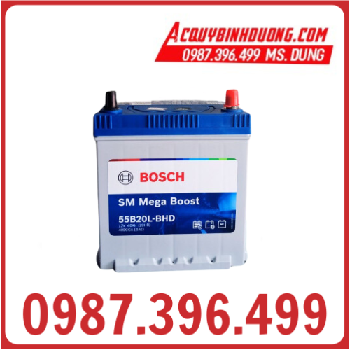 Ắc Quy BOSCH 55B20L 12V 40Ah