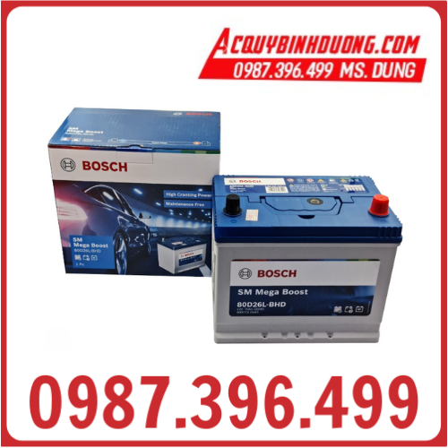 Ắc Quy BOSCH 80D26L 12V 70Ah