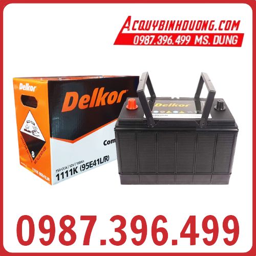 Ắc Quy Delkor MF 1111K (12V-100ah) (cọc chì) 
