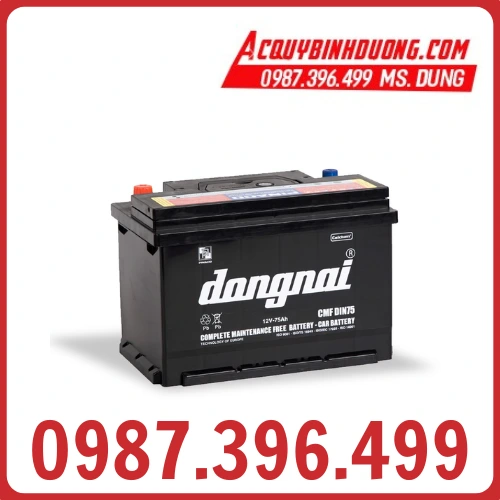 Ắc quy Đồng Nai CMF DIN75 (12V-75Ah) 