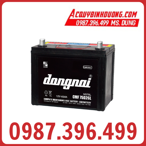 Ắc Quy Đồng Nai 75D26L CMF (12V-65ah) 