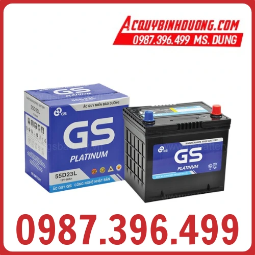 Ắc Quy GS 55D23L MF (12V-60ah) 