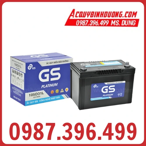 Ắc Quy GS 105D31L MF (12V-90Ah) 