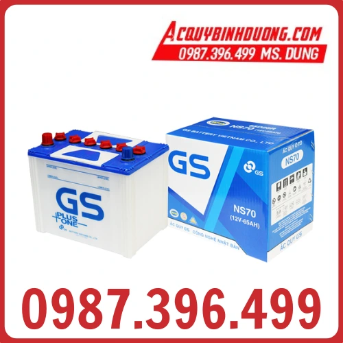 Ắc Quy GS NS70 (12V-65ah) 