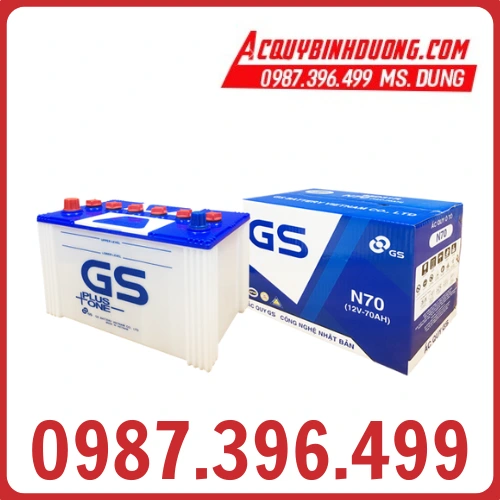 Ắc Quy GS N70 (12V-70ah) 