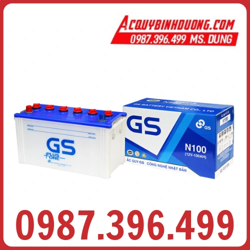 Ắc quy NƯỚC GS N100 (12V-100ah)
