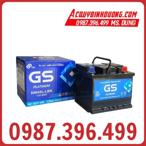 Ắc Quy GS Din45L (12V-45ah) 