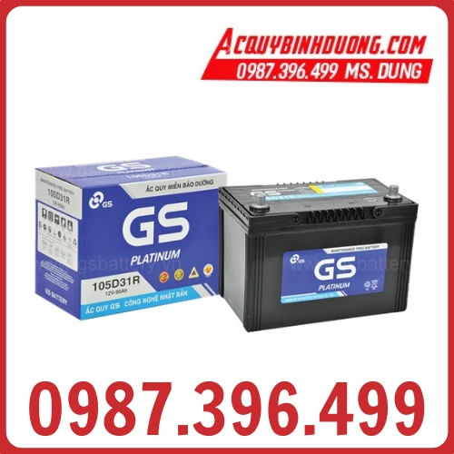 Ắc Quy GS 105D31R MF (12V-90Ah) 
