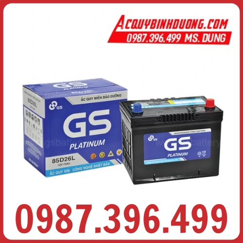 Ắc Quy GS 85D26L MF (12V-75ah) 
