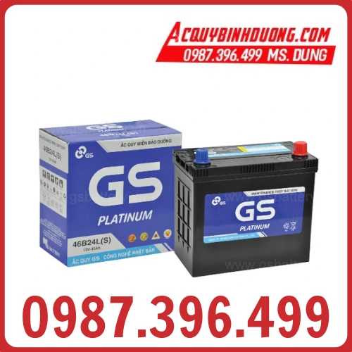 Ắc Quy GS 46B24L(S) MF (12V-45ah) 