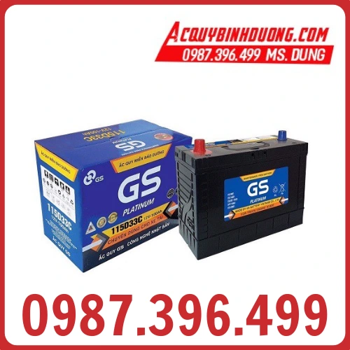 Ắc quy GS 115D33C MF (12V-100AH) cọc chì 