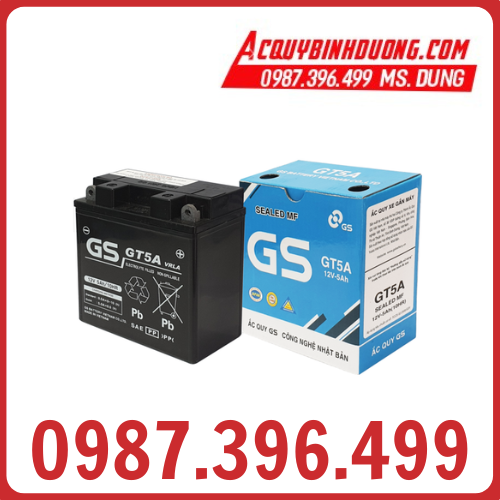 Ắc quy GS GT5A (12V-5ah) 