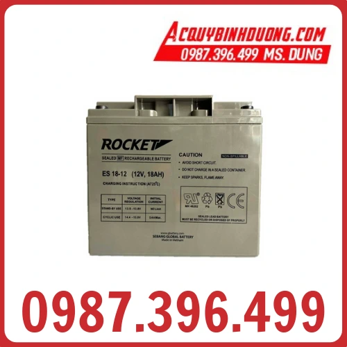 Ắc Quy Rocket ES 18-12 (12V-18ah) 