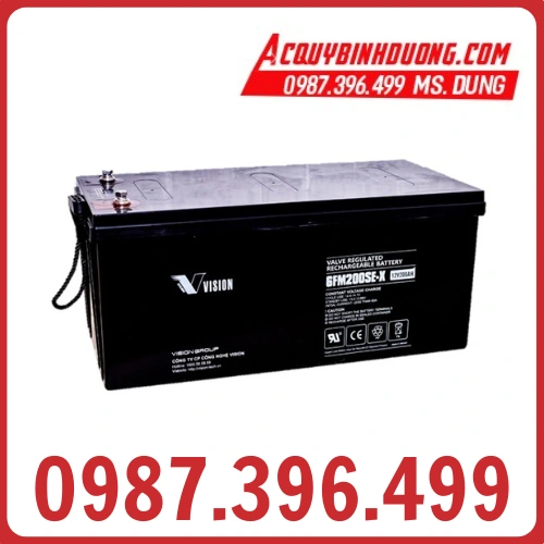 Ắc Quy Vision 6FM200SE-X (12V-200ah) 