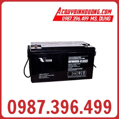 Ắc Quy VISION 6FM65E-X (12V- 65AH) 