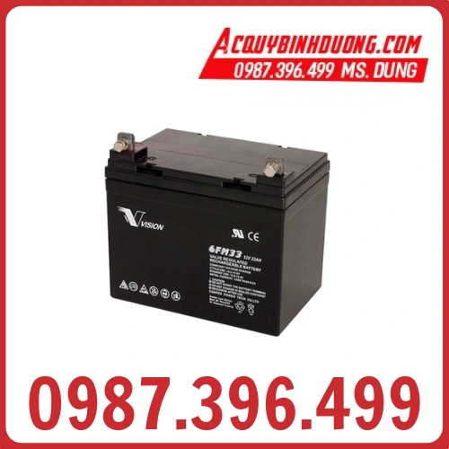 Ắc Quy VISION 6FM33-X (12V-33AH) 