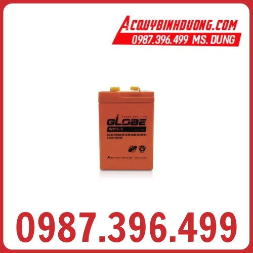 Ắc Quy Globe 6V 5AH (12V-5ah) 