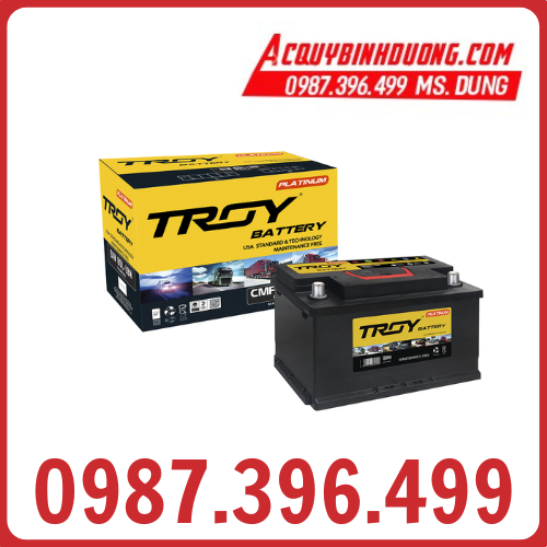 Ắc Quy TROY CMF DIN 80L (12V-80ah) 