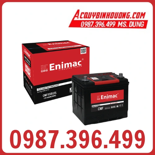 Ắc Quy Enimac 55D23L CMF (12V-60ah) 