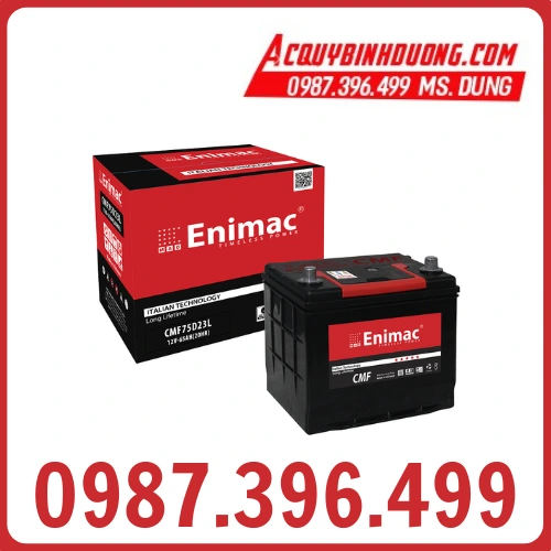 Ắc Quy Enimac 75D23L CMF (12V-65ah) 