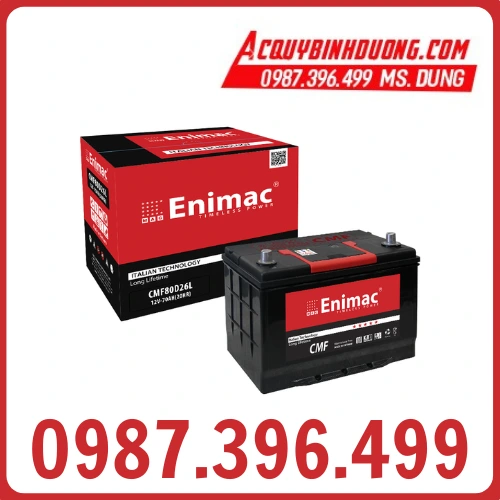 Ắc Quy Enimac 80D26L CMF (12V-70ah) 