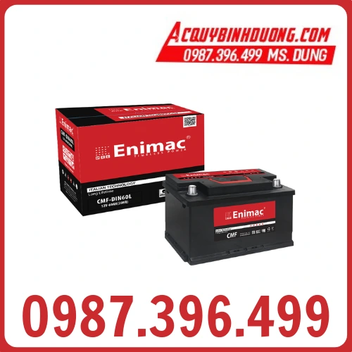 Ắc Quy Enimac CMF DIN 60 L/R (12V-60AH) 
