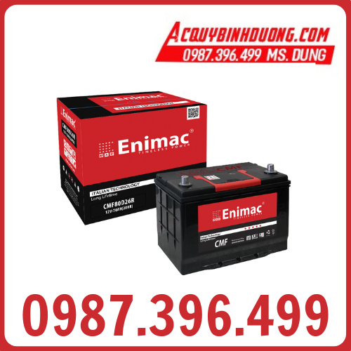 Ắc Quy Enimac 80D26R CMF (12V-70AH) 
