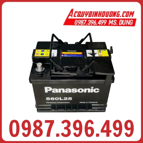 Ắc Quy PANASONIC DIN 560L25 (12V-60Ah) 