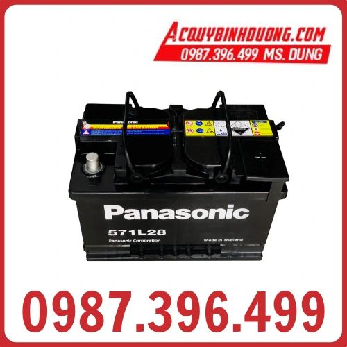 Ắc Quy PANASONIC DIN 571L-28L (12V-71Ah) 