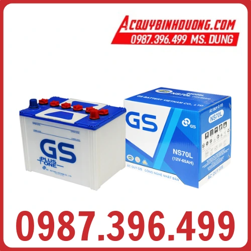 Ắc Quy GS NS70L (12V-65ah)