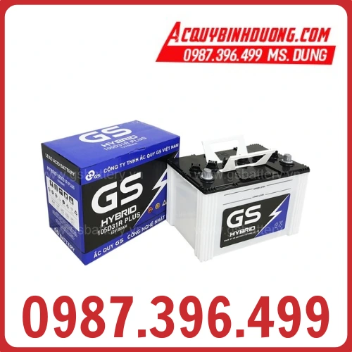 Ắc Quy GS HYBRID 105D31R PLUS (12V-90ah)