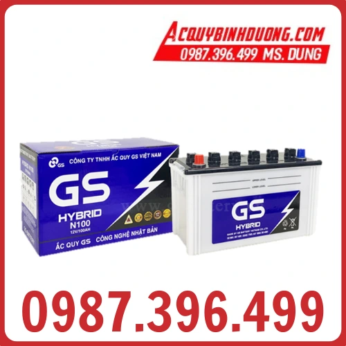 Ắc Quy GS HYBRID N100 (12V-100ah)