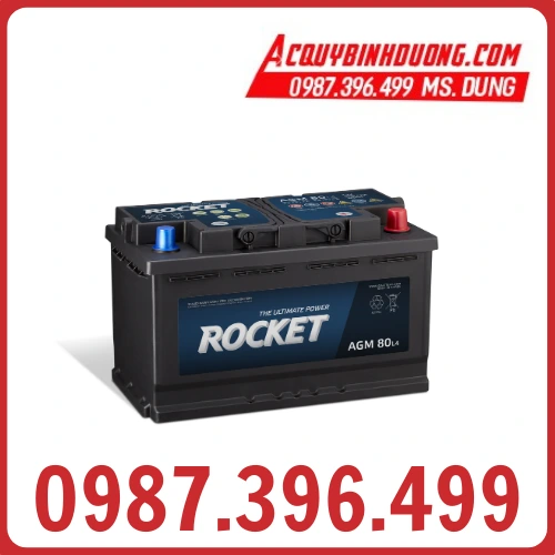 Ắc Quy Rocket AGM L4 (12V-80ah)