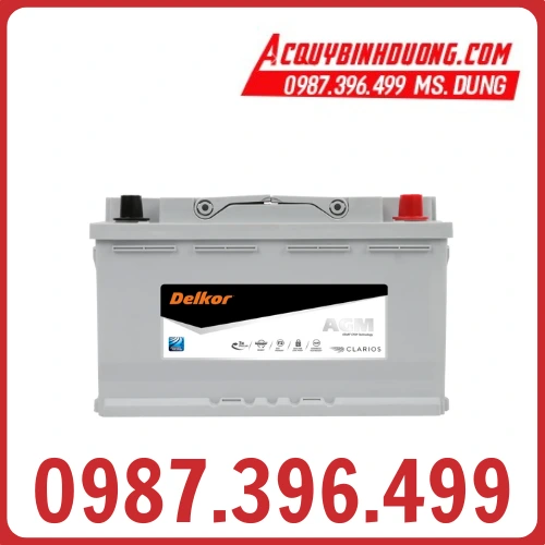 Ắc Quy Delkor AGM LN4 (12V-80ah)