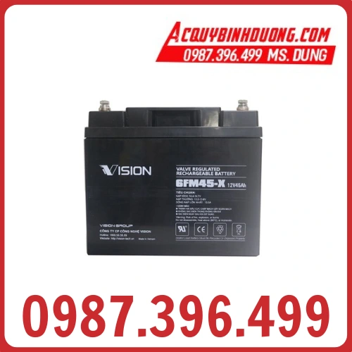 Ắc Quy VISION 6FM45-X (12V-45AH) 