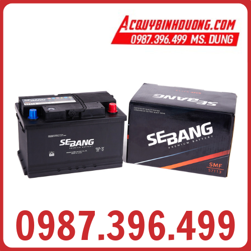 Ắc Quy SEBANG SMF DIN71L 57113 (12V-71ah)