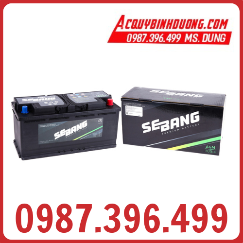 Ắc Quy SEBANG AGM 105 L6 (12V-105ah)